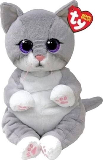 Ty Beanie Meteor Beanie Bellies Kosebamse Grå 24 cm Fra 3 år