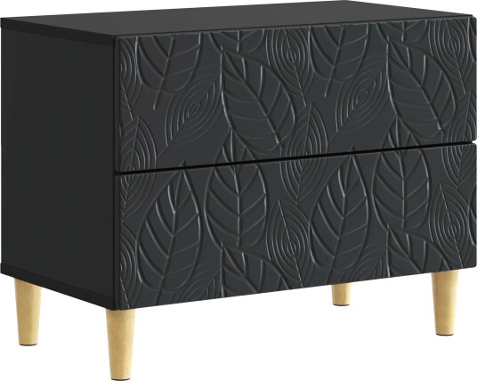  Nattbord Svart 62 x 34,5 x 48 cm Konstruert tre