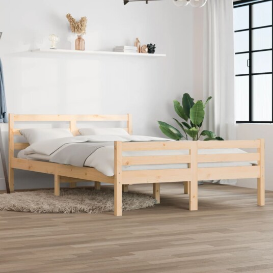 vidaXL Sengeramme heltre 140x200 cm