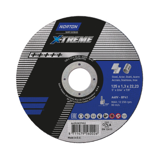 Kappeskive 125x1,3x22 x-treme