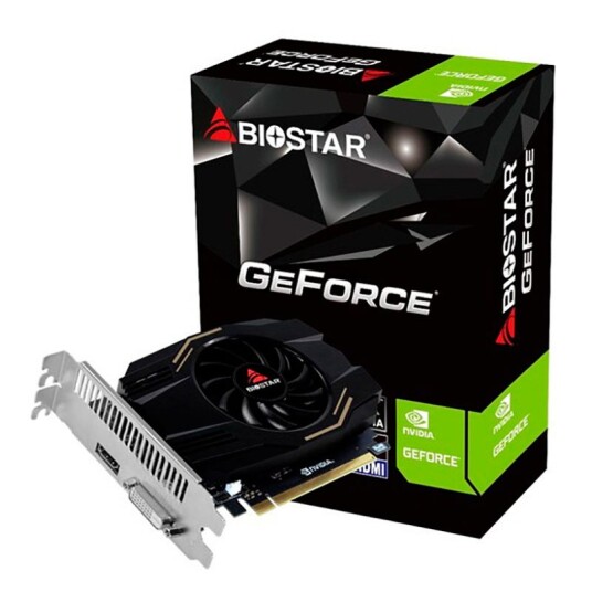 Biostar GeForce GT1030 4GB GDDR4 Grafikkort med HDMI og DVI