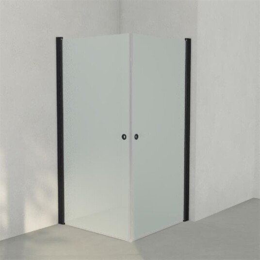 INR Iconic Nordic Rooms Dusjhjørne Linc Angel Frostet / Stripe Glass Stone 70x90cm