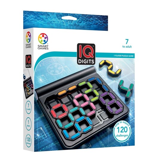 SmartGames IQ Digits Logikkspill for Barn – 7+ år