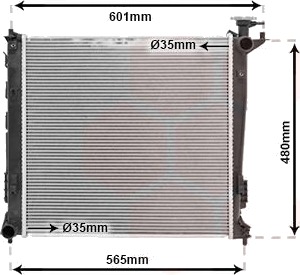 VAN WEZEL 83002239 Radiator motorkjøling