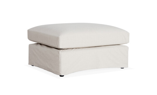 Soffadirekt MONACO Premium fotskammel Sandbeige