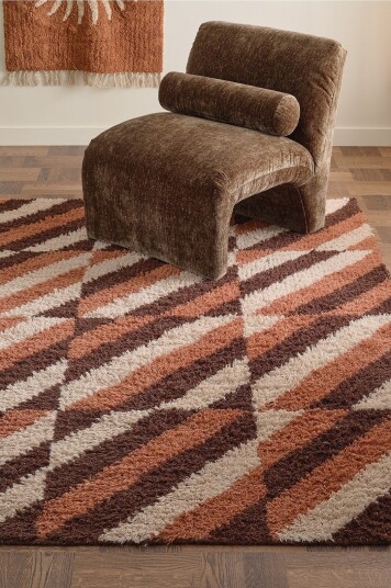 Ellos Home Flossteppe Stripe Flerfarget