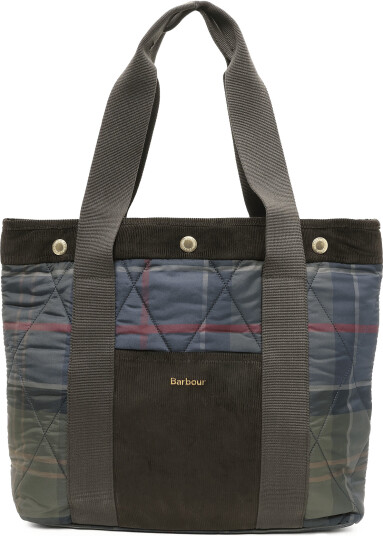 Barbour Barbour Healy Tartan Tote Bag   Blue   ONE SIZE
