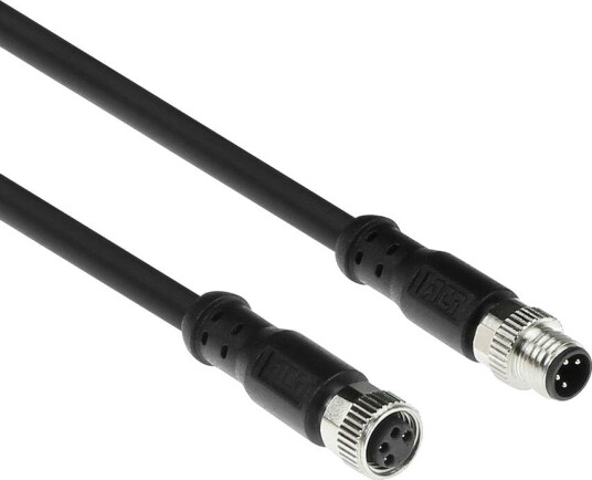 ACT Industriell 3.00 m Sensorkabel M8A 4-Pinners Hann Til M8A 4-Pinners Hunn, Ultraflex Xtreme TPE Kabel, Skjermet