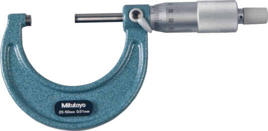 Mitutoyo Mikrometer 103-138 Utvändig 25-50mm, 0,01mm, Hårdmetallbelagd Mitutoyo Mikrometer 103-138 Utvändig 25-50mm, 0,01mm, Hårdmetallbelagd