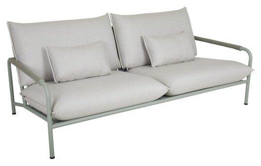 Brafab Lerberget 2,5-pers. Loungesofa m. puter, Grå, grønn