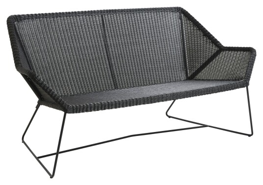 Cane-line Breeze 2-pers. loungesofa, Sort