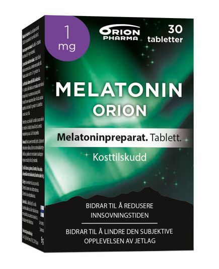 Orion Melatonin Orion Tablett 1mg, 30 tabletter