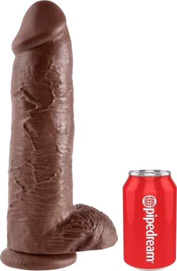 Pipedream - King Cock King Cock: Realistic Dildo with Balls, 31 cm, mørk Pipedream - King Cock King Cock: Realistic Dildo with Balls, 31 cm, mørk