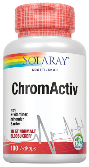 Solaray Kromaktiv 100 Kapsler Solaray Kromaktiv 100 Kapsler