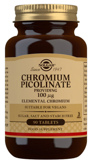 Solgar Chromium Picolinate 90 Tabletter