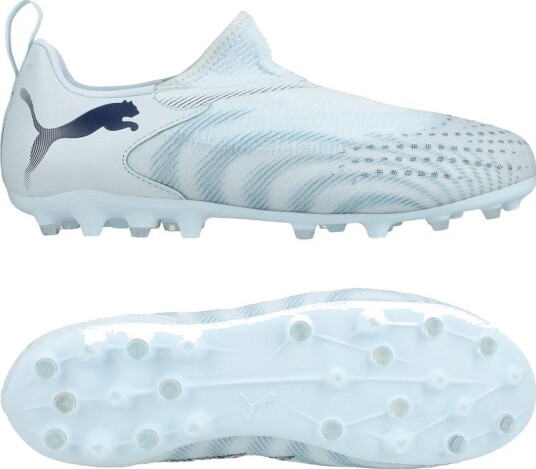 PUMA Future 9 Match Laceless MG Dreamrush   Isblå/Blue Jewel Barn   Multi Ground (MG) størrelse 30