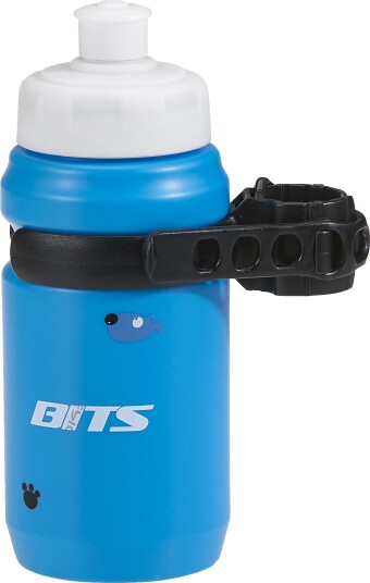 BITS Bottle jr with clips sykkelflaske med holder blue