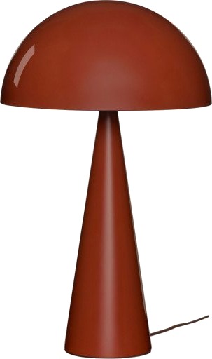 Hübsch Mush bordlampe mørkerød 50 cm