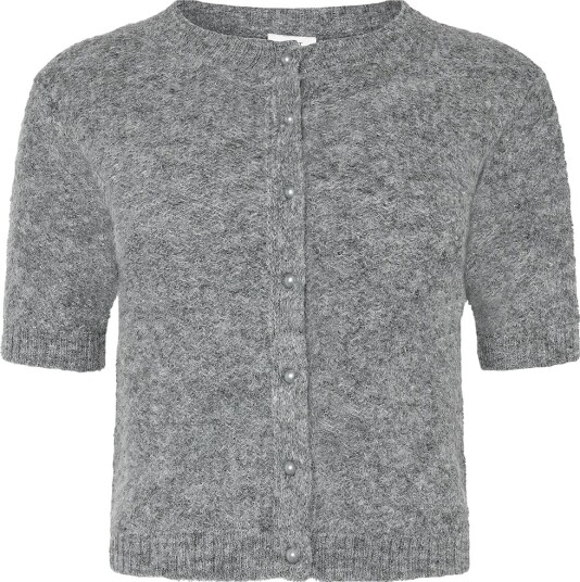 Grunt Cardigan Strikk GrLins Dark Grey Grunt 14 år 164 Cardigan Grå