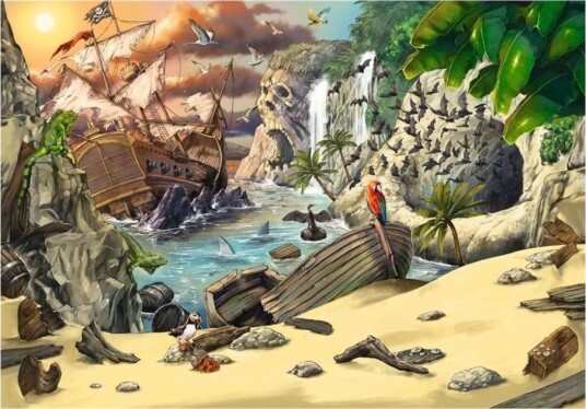 Ravensburger Exit Puzzle Kids The Pirate Adventure Puslespill 368 Deler Ravensburger Exit Puzzle Kids The Pirate Adventure Puslespill 368 Deler