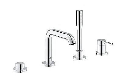 Grohe Essence 4-hulls badekarbatteri Supersteel Grohe Essence 4-hulls badekarbatteri Supersteel