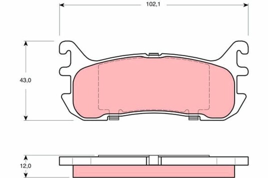Bremseklosser TRW GDB3319