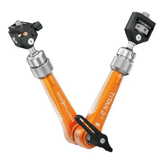Bright Tangerine Titan Arm 2 Ti 3/8" AT - NATO QR. Tangerine Bright Tangerine Titan Arm 2 Ti 3/8" AT - NATO QR. Tangerine