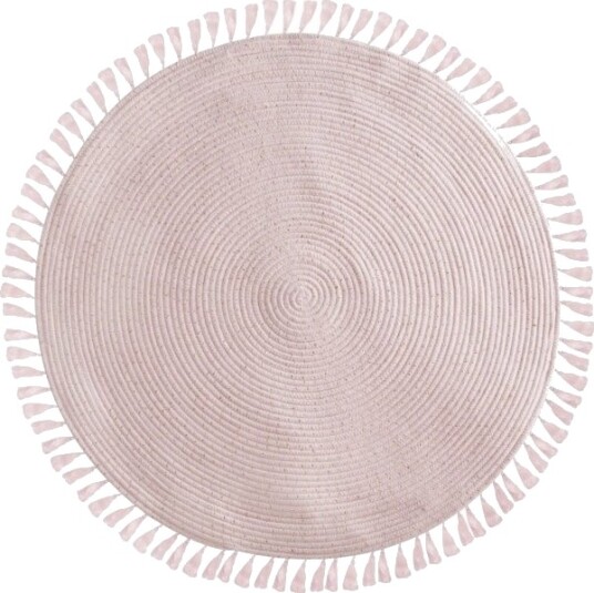 Dekorasjon Til Hjemmet Rožine Lurex Dekorativt Gulvteppe 90 Cm Med Frynser Rosa Dekorasjon Til Hjemmet Rožine Lurex Dekorativt Gulvteppe 90 Cm Med Frynser Rosa