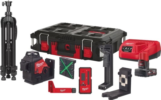 Milwaukee m12™ grønn 360° 3-planslaser 3pl Milwaukee m12™ grønn 360° 3-planslaser 3pl