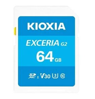 Kioxia EXCERIA G2 SD 100MB/s 64GB Kioxia EXCERIA G2 SD 100MB/s 64GB