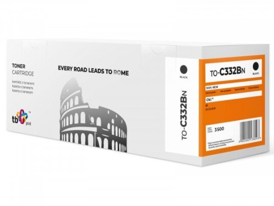 Toner Til Oki C332 To-C332bn Bk 100% Ny