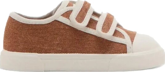 Mango Velcro Fastening Straps Sneakers   Brown   28