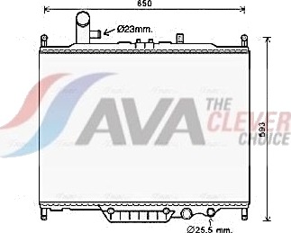 AVA COOLING SYSTEMS AUA2225 Radiator motorkjøling
