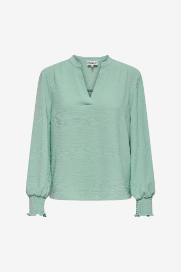 Only Carmakoma   Bluse carMetta Life V neck Top Wvn   Grønn