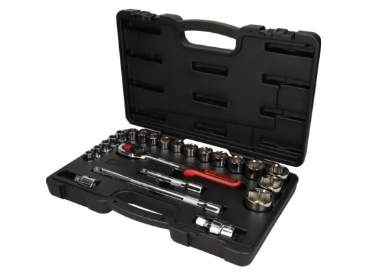 Ks Tools 918.0623, Støpselsett, 1/2", 23 Hoder, Kromvanadiumstål, 2,4 Kg