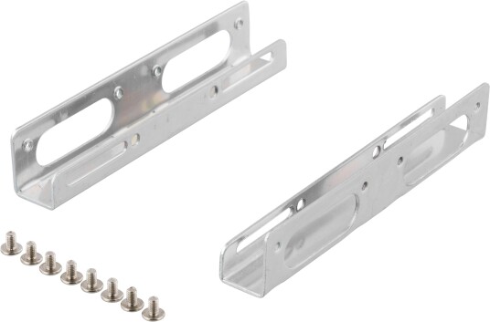 DELTACO Adapter kit HDD mounting brackets for mounting a 2.5´´ hard drive in a 3.5´´ slot Screws included DELTACO Adapter kit HDD mounting brackets for mounting a 2.5´´ hard drive in a 3.5´´ slot Screws included
