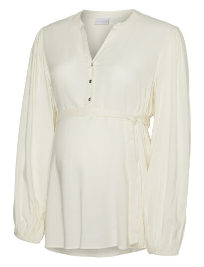 Mamalicious Birch Mlmercy Lia L/S Wo Topp 2F Noos L