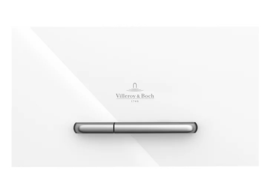 VILLEROY & BOCH VICONNECT M300 TRYKKPLATE HVIT GLASS VILLEROY & BOCH VICONNECT M300 TRYKKPLATE HVIT GLASS