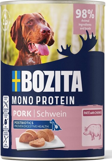 Bozita Dog Pate Pork Våtfôr For Hund 400 G