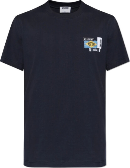 Moschino Herre Topper Blå M, Moschino Herre Topper Blå M,