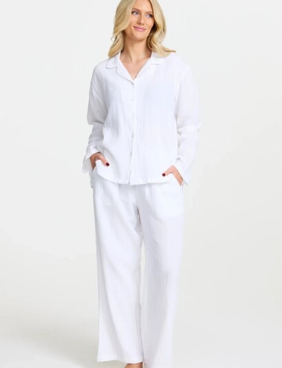Damella of Sweden Pyjamas White XXL