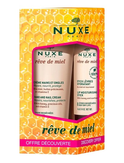 NUXE Reve De Miel Hand & Lip Kit Nude 