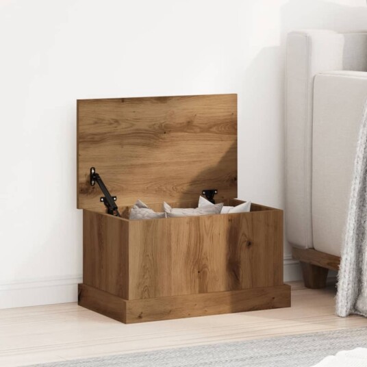 vidaXL Oppbevaringsboks artisan eik 30x50x28 cm konstruert tre vidaXL Oppbevaringsboks artisan eik 30x50x28 cm konstruert tre