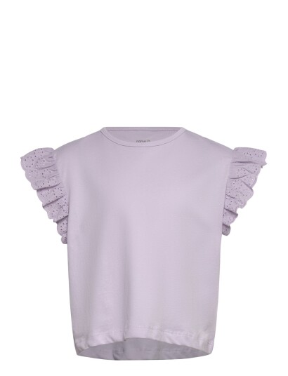 Name It Nkfhazel Capsl Sh Nreg Top Pb Purple 134 140