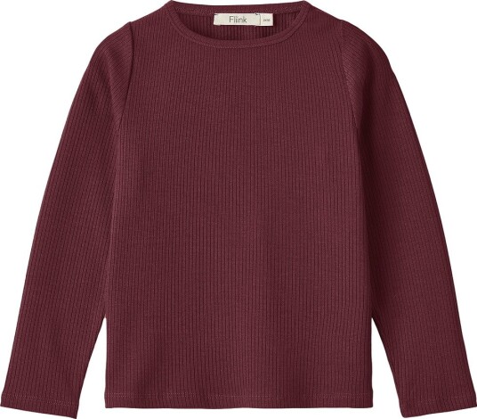 Fliink Kenna Ls Blouse Burgundy 86