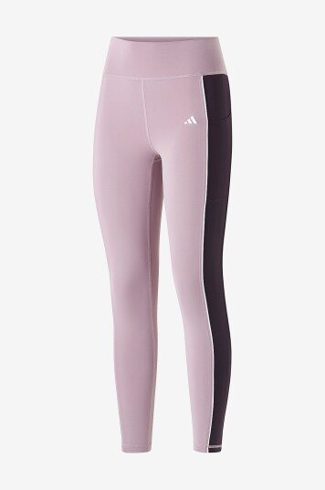 adidas Sport Performance - Treningstights Optime Colorblock High Rise 7/8 Leggings - Lilla