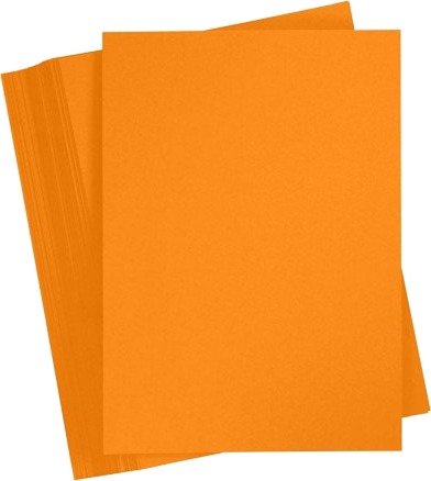Diverse Kartong A5 180 g oransje 100 ark 1 pk