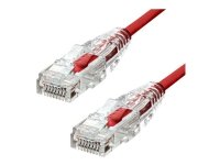 ProXtend Ultra Slim - Koblingskabel - RJ-45 (hann) til RJ-45 (hann) - 5 m - 3.6 mm - UTP - CAT 6 - halogenfri, flertrådet - rød