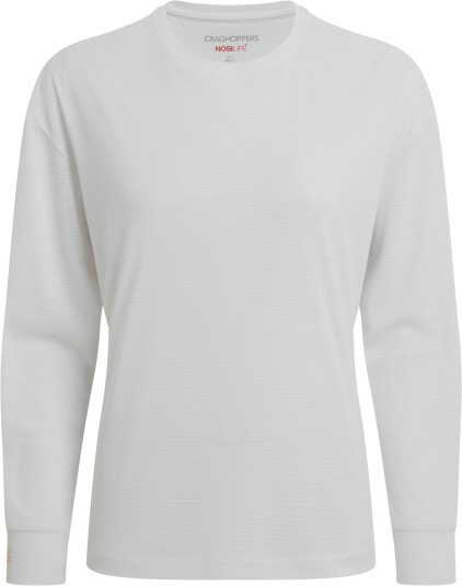Craghoppers Women"s NosiLife SolarShield+ Long Sleeved T Shirt White 14 Craghoppers Women"s NosiLife SolarShield+ Long Sleeved T Shirt White 14