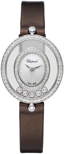 Chopard Dameklokke 204292 1301 Happy Diamonds Hvit/Sateng Ø25.8 mm